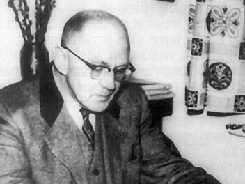 Der Schriftsteller August Sieghardt Fotos/Repro: Reinhard Löwisch