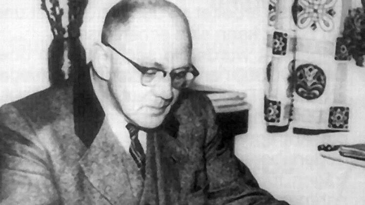 Der Schriftsteller August Sieghardt Fotos/Repro: Reinhard Löwisch