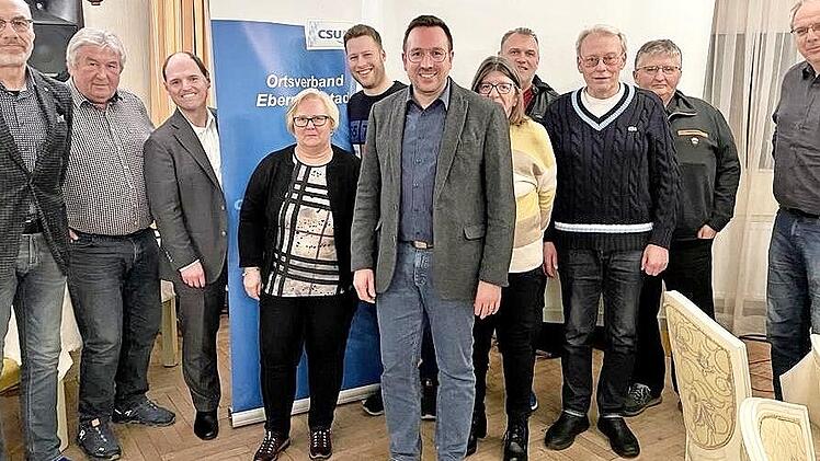 Der im Amt bestätigte Vorstand der CSU Ebermannstadt