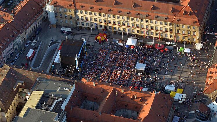 Bamberg zaubert von oben. Foto: Ronald Rinklef
