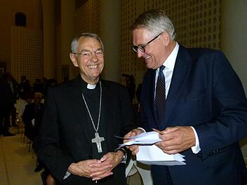 Schulterschluss von Klerus und Laien: Erzbischof Ludwig Schick mit ZdK-Präsident Thomas Sternberg Fotos: Marion Krüger-Hundrup