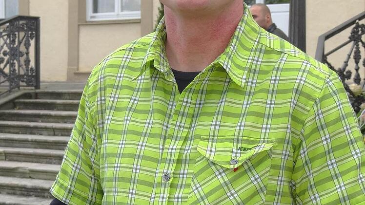 Jost Grillenberger hat die letzten Kilometer nach Untermerzbach mit dem Fahrrad zurückgelegt. Er ist begeistert von der Umgebung.