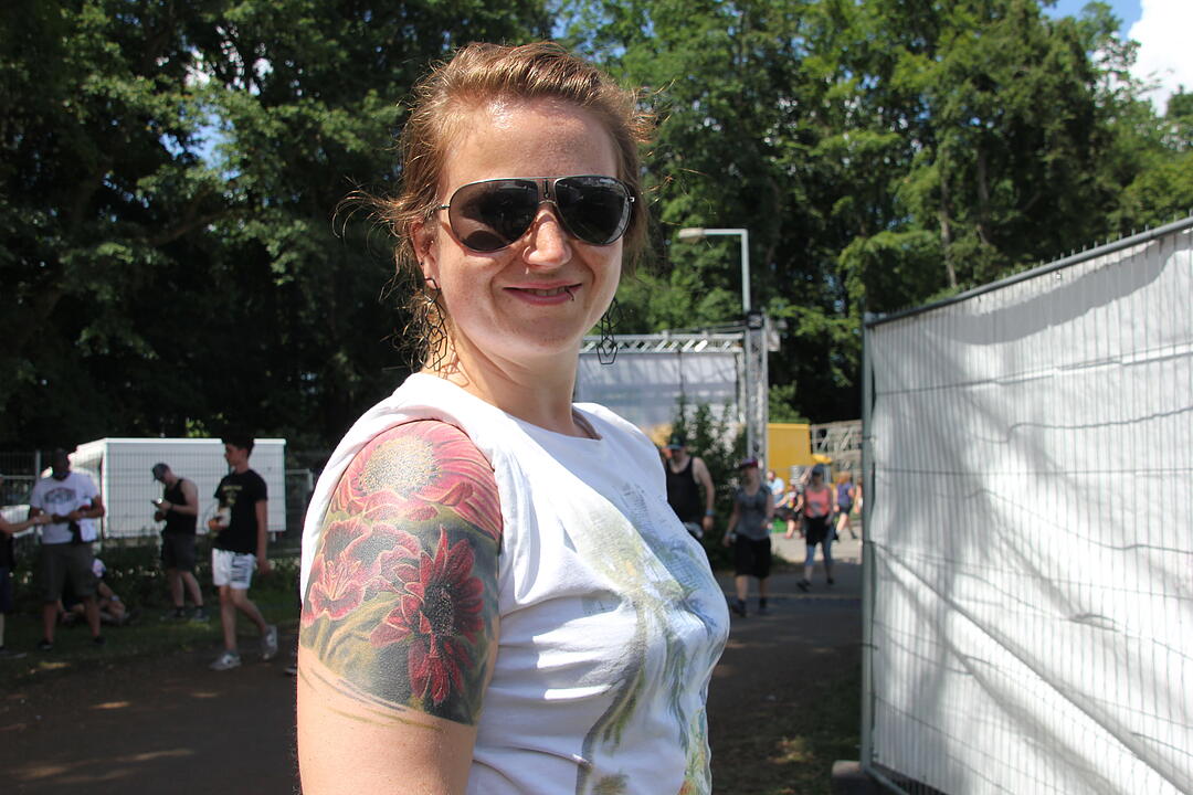 Zu einem Rockfestival gehören natürlich auch Tattoos