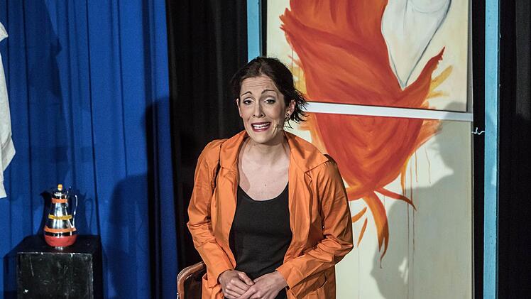 Der "Fränkische Theatersommer" gastierte mit dem Musical "Das Orangenmädchen" im Rathaussaal von Rödental .Foto: Jochen Berger