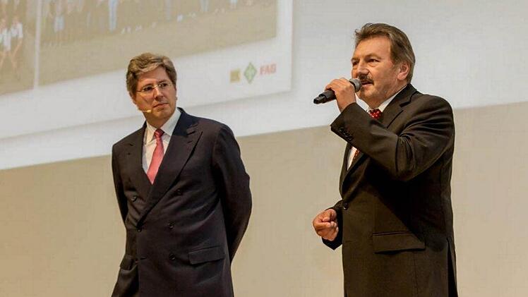 Bernhard Schwab mit Georg Schaeffler Foto: privat