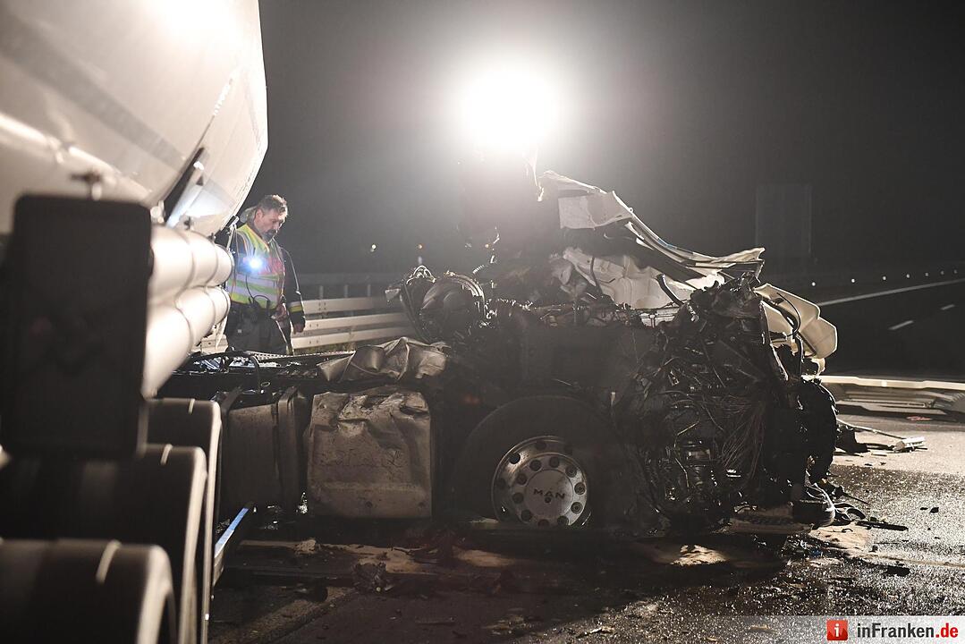 Schwerer Unfall auf A70 bei Bamberg