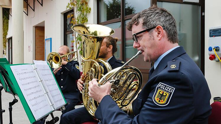 Ein Musiker des Bundespolizeiorchesters. Foto: Matthias Hoch