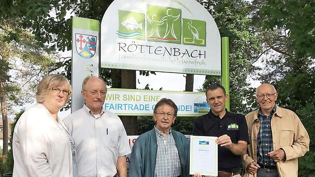 R&ouml;ttenbach bleibt weitere zwei Jahre Fairtrade-Gemeinde.  Foto: PR