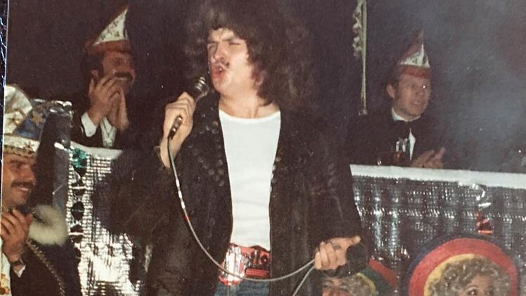 Dieser Rockstar hat die Stadtsteinacher Bühne nie verlassen: Klaus Peter "Maffay" Söllner - aufgenommen vor zirka 30 Jahren. Foto: privat