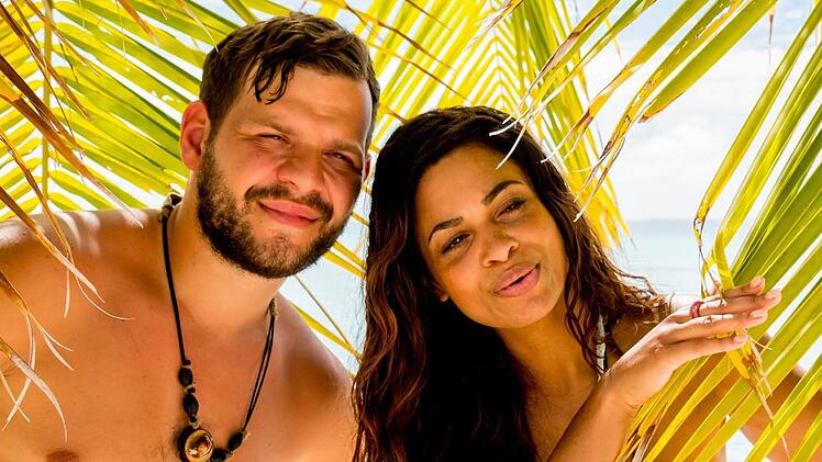 Kushtrim und Chantel in der RTL-Show "Adam sucht Eva- Promis im Paradies" Foto: RTL