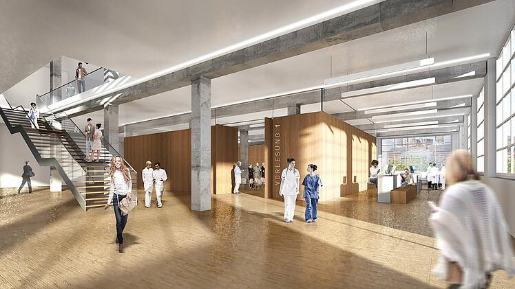 Diese visuelle Darstellung ist zwar noch Zukunftsmusik, doch inzwischen sind die ersten Studierenden für den internationalen Masterstudiengang "Food Quality and Safety" in Kulmbach eingetroffen. Grafik: Stadt Kulmbach