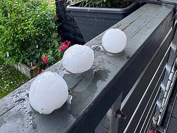 Unwetter &uuml;ber Franken am 21. Juni 2026