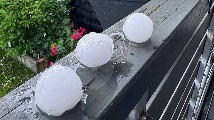 Unwetter &uuml;ber Franken am 21. Juni 2026