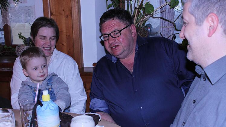 Mathias Söllner (Bündnis '90/Die Grünen) im Kreise seiner Freunde.