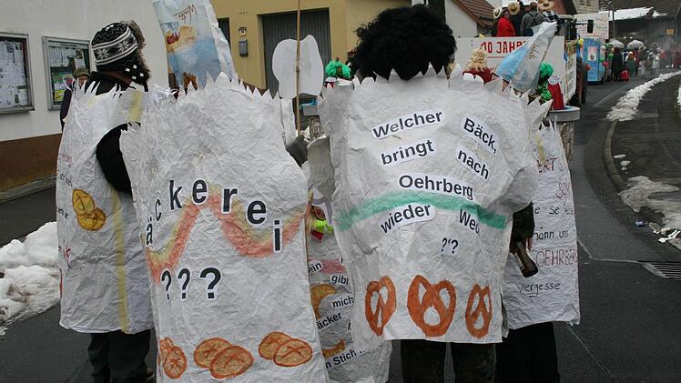 Faschingszug in Oehrberg  Foto: Gabriele Sell