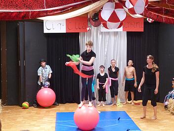 Balanceakt: Schüler der Katharinen-Schule Foto: Schule