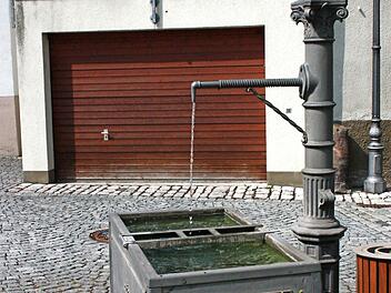 Der Brunnen im Oberhacken wird saniert.