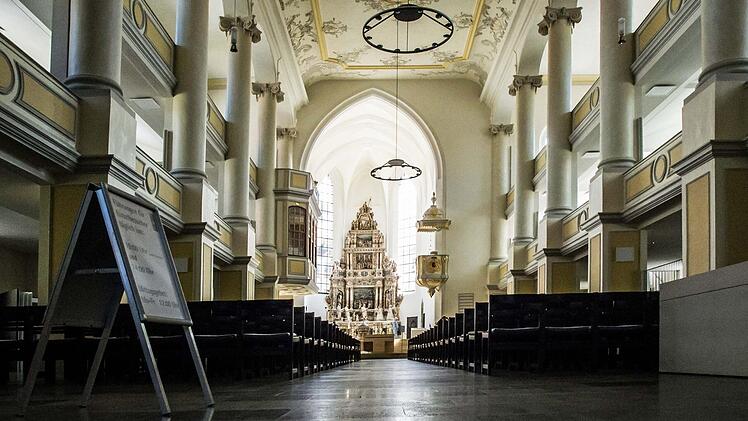 Kirche ohne Gottesdienst- und Konzertbesucher und ohne  Musik: St. MorizFoto: Jochen Berger