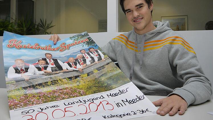 Für Jan Krauß und seine Kollegen der Meederer Landjugend hat die "heiße Phase" für das Gastspiel der "Kastelruther Spatzen" am Donnerstag, 30. Mai, schon längst begonnen.