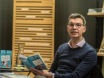 Christian Seltmann stellte seinen Berlin-Band bei einer Lesung in Coburg vor. Foto: Jochen Berger