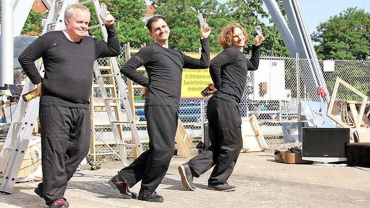 Dreimal Peer Gynt: (v. l.) Stephan Bach, Martin Habermeyer und Benjamin Bochmann