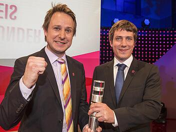 Philipp Baaske und Stefan Duhr freuen sich über den Deutschen Gründerpreis. Foto: Franziska Krug