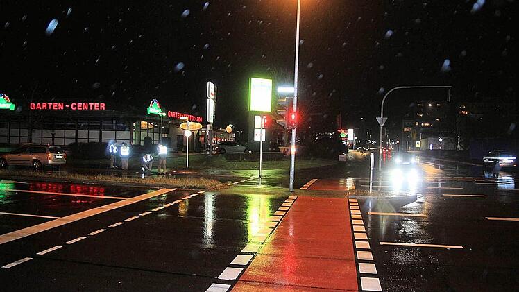 Unfall am Berliner Ring Bamberg am 29.1.2015 Foto: Ferdinand Merzbach