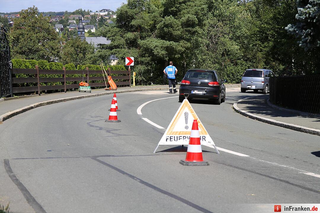 Traktor verliert Raps