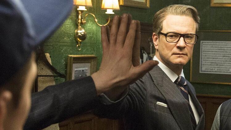 Der Kulmbacher Valentino Mager stand mit Rupert Everett und Colin Firth vor der Kamera. Hier ist Firth im Thriller "Kingsman" zu sehen. Foto: Twentieth Century Fox