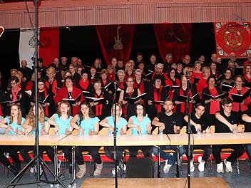 Beim "Cup-Song" war nicht nur Gesangstalent, sondern auch Geschicklichkeit gefragt.     Foto: Johanna Blum