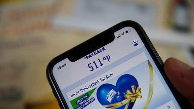 Seit Jahresbeginn 2025 ist es möglich, auch bei Edeka Payback-Punkte zu sammeln. Das Foto zeigt die App auf einem Smartphone.