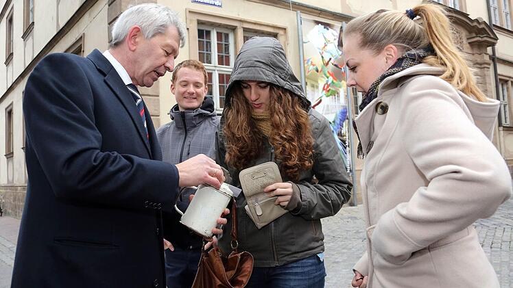 Auch Buttenheims Bürgermeister Johann Kalb war für den guten Zweck unterwegs. Foto: Matthias Hoch