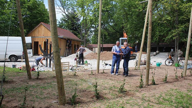 Das Gelände am Petersbecks-Keller ist derzeit eine Großbaustelle. Foto: Andreas Dorsch