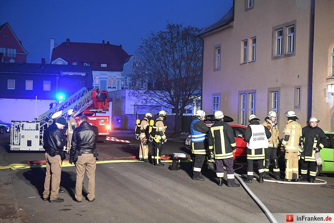 Brand am Silvesterabend in Bamberg