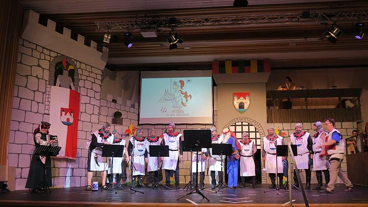 Bei der Burgebracher Prunksitzung Foto: Hans Sperber
