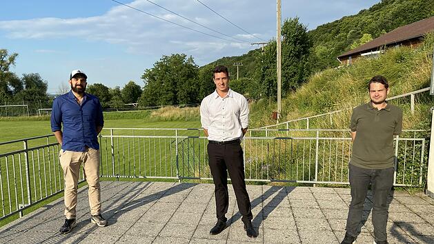 Das Vorstandstrio (von links) Sebastian Wenzel, Patrick Heim und Johannes Hofbauer wurde im Amt bestätigt.