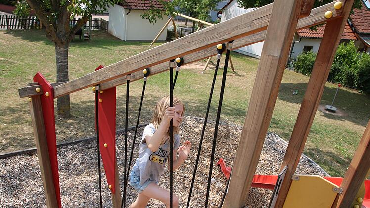 Eindrücke vom Nüdlinger Spielplatz. Foto: Ralf Ruppert
