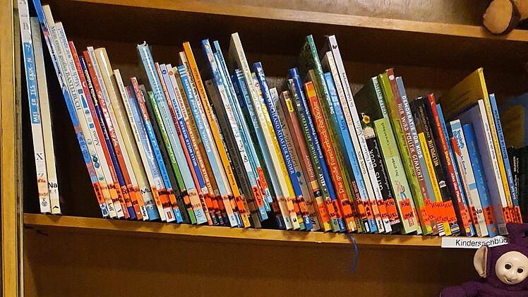 Die Puppen und Kuscheltiere schauen sich während der Übernachtung in den Regalen um.