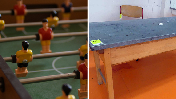 Nürnberg: Maria-Ward-Schule versteigert gesamtes Inventar - Tischkicker, Werkbank und Co.