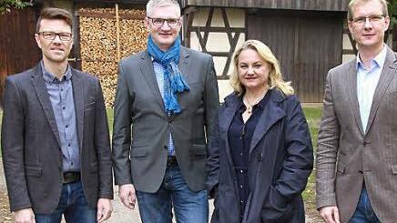 Mitglieder des Vorstands (v. l.): Wolfgang Knauer, Bernd Ruppert, Martina D&ouml;rfler und Thorsten Erlwein  Foto: Mathias Erlwein