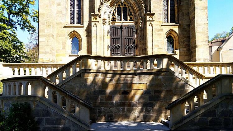 Treppenaufgang an St. Augustin in CoburgFoto: Jochen Berger