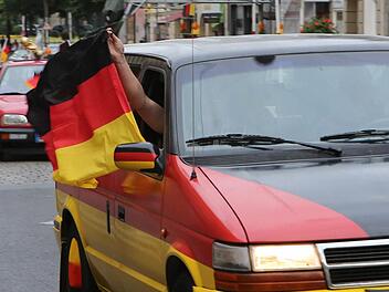 Fußball-EM 2016: Autokorso durch Bamberg, Forchheim, Coburg und andere Städte in FrankenArchivfoto: Harald Rieger