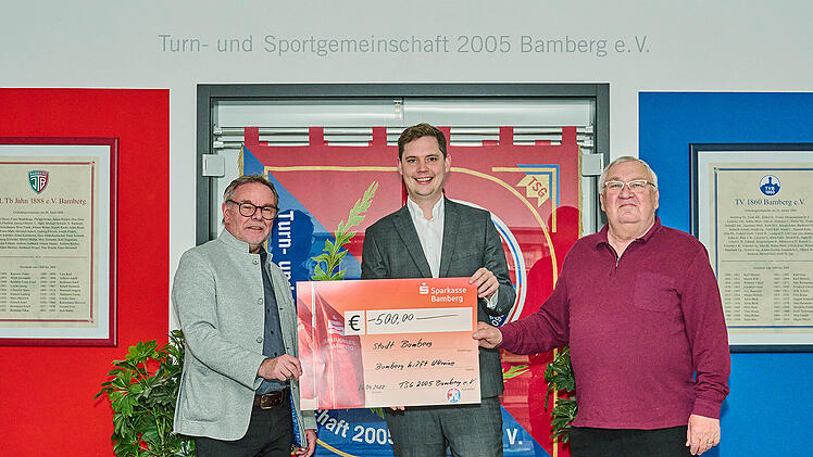 Bamberg: TSG 05 Bamberg zeigt sich solidarisch - Verein spendet 500 Euro an städtischen Hilfsfonds