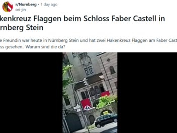 Hakenkreuz-Fahnen an Schloss Faber-Castell sorgen für Wirbel