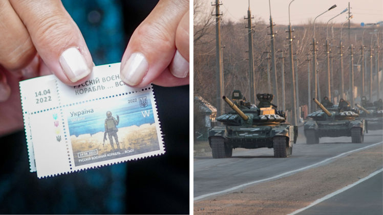 Ukraine bringt anti-russische Briefmarken heraus