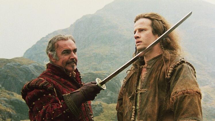 Was h&auml;tte Christoper Lamberts Connor McLeod in "Highlander - Es kann  nur einen geben"  nur ohne seinen weisen Mentor Ramirez (Sean Connery, links) gemacht? Vermutlich den Kopf verloren.