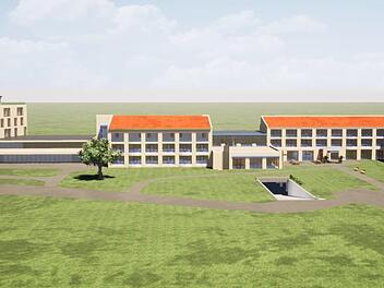 Die aktuelle Planung des Kurhotels  Foto: Architekturbüro/Grafik