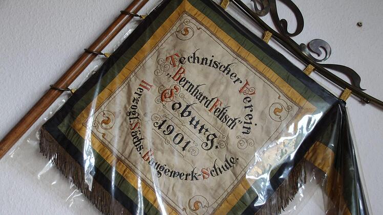 Die historische Fahne der Landsmannschaft Franco Borussia  Foto: Oliver Schmidt