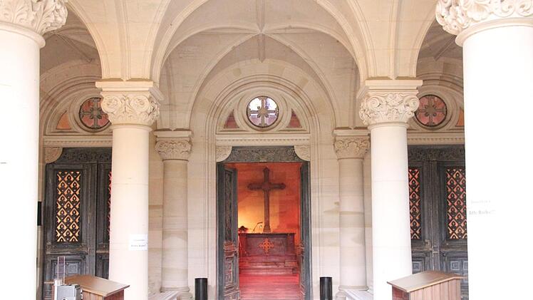 Blick ins Mausoleum. Foto: Simone Bastian