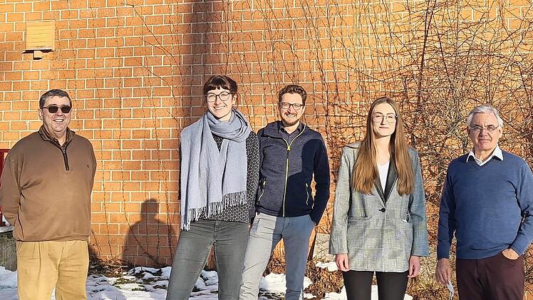 Hans Will (rechts) mit Fritz Kroder, Pia Keller, Thomas Lang und Christina Mark (von links)